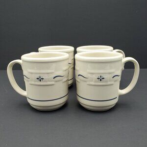 Longaberger Woven Traditions Classic Blue Mugs Longaberger Heritage Blue Mugs
